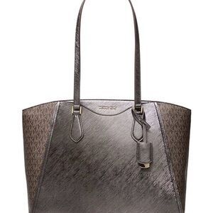NWT - Michael Kors Metallic Brown Tote
